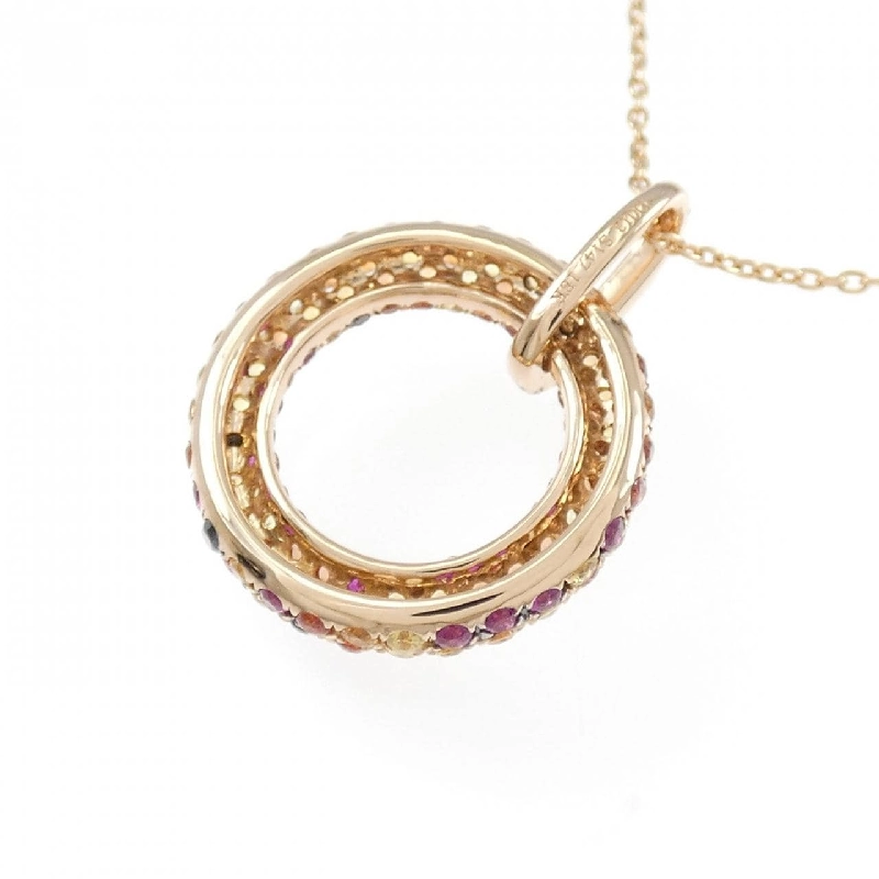 Dây chuyền Sapphire 18KPG/K18PG 1.47CT - Hàng hiệu Chính hãng 859826