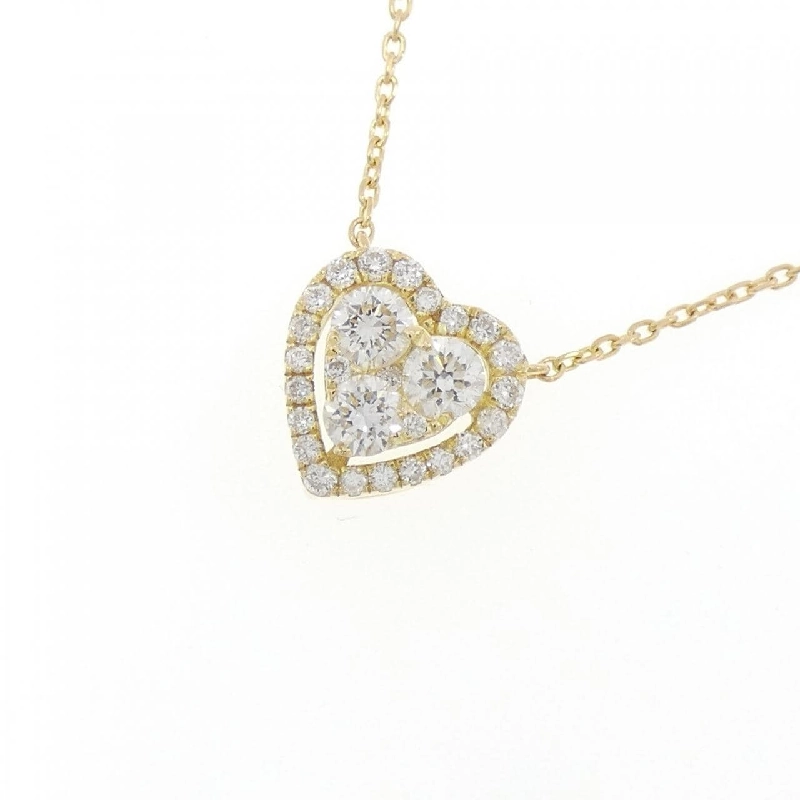 K18YG Dây chuyền kim cương hình trái tim 0.40CT - Hàng hiệu Chính hãng 857775