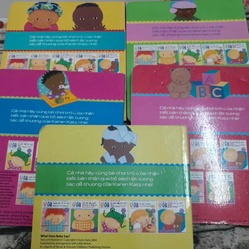 Sách ảnh màu song ngữ bé 1-5 Tuổi Bộ sách Ú ÒA. Tg Karen Katz. ND Lê Phương Anh. In lần 3 775899