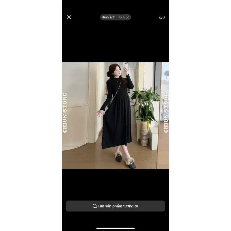 Váy dáng dài bầu mặc được 755990