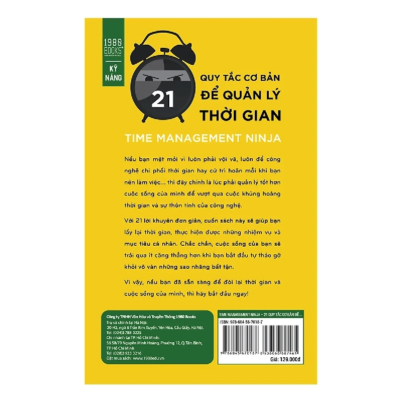 Time Management Ninja - 21 Quy Tắc Cơ Bản Để Quản Lý Thời Gian - Craig Jarrow 280506