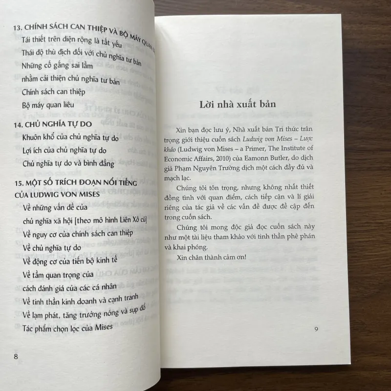 Ludwig von Mises Lược khảo & Một phân tích kinh tế về chủ nghĩa can thiệp 933996