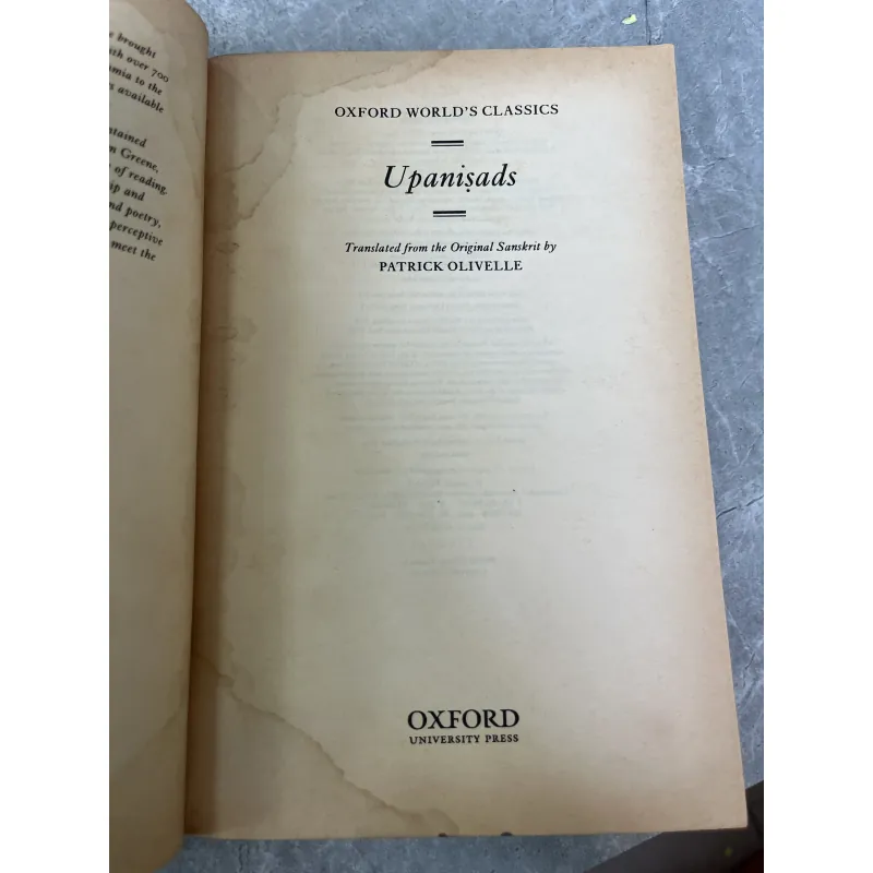 UPANISADS - PATRICK OLIVELLE 797400