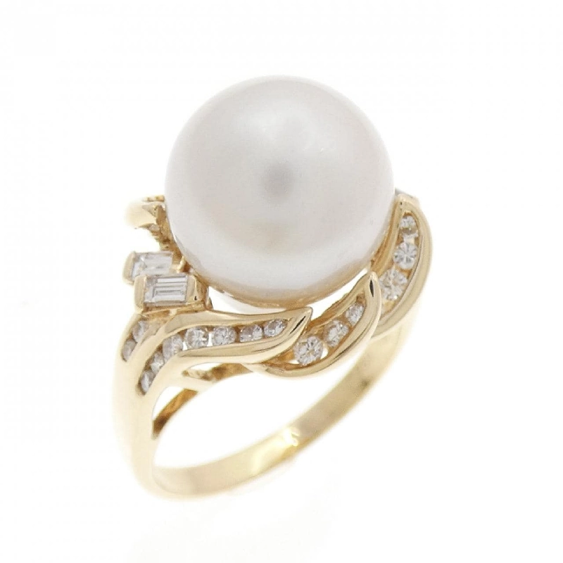 Nhẫn ngọc trai trắng 750YG 11.1mm - Hàng hiệu Authentic 853251