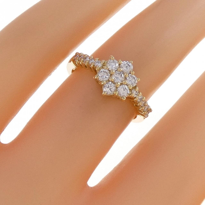 Nhẫn kim cương K18YG 0.47CT 671385