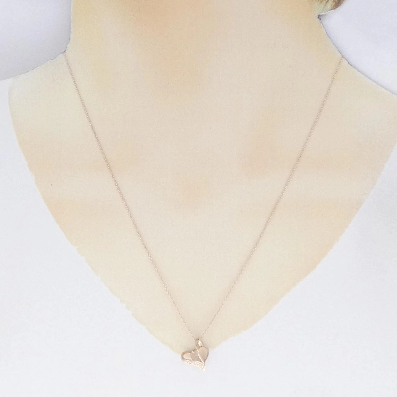 K10PG Dây chuyền kim cương hình trái tim 0.03CT - Hàng hiệu Authentic 860867