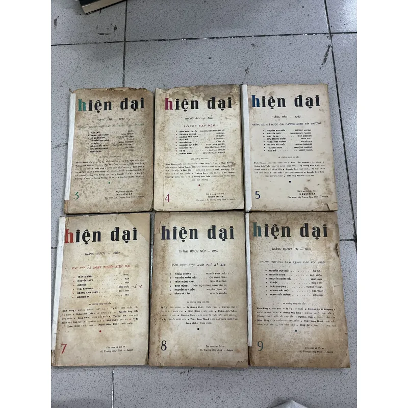 COMBO TẠP CHÍ HIỆN ĐẠI - 1960 (số 3,4,5,7,8,9) 750336