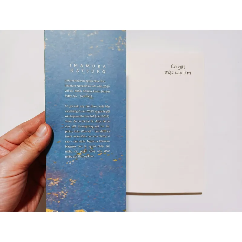 Cô Gái Mặc Váy Tím - Imamura Natsuko
Giải thưởng Văn học Akutagawa 2019

 716580