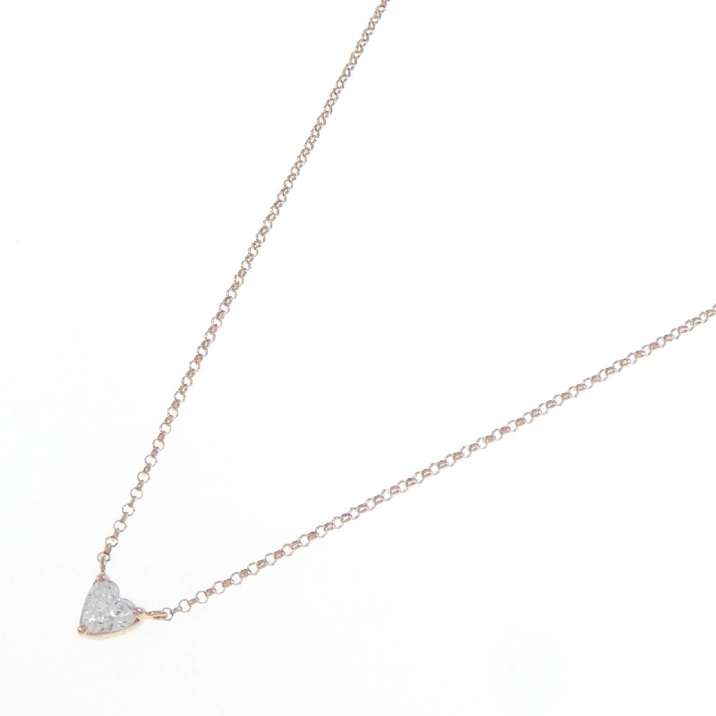 K18PG Dây chuyền hình trái tim kim cương 0.31CT - Hàng hiệu Chính hãng 859787