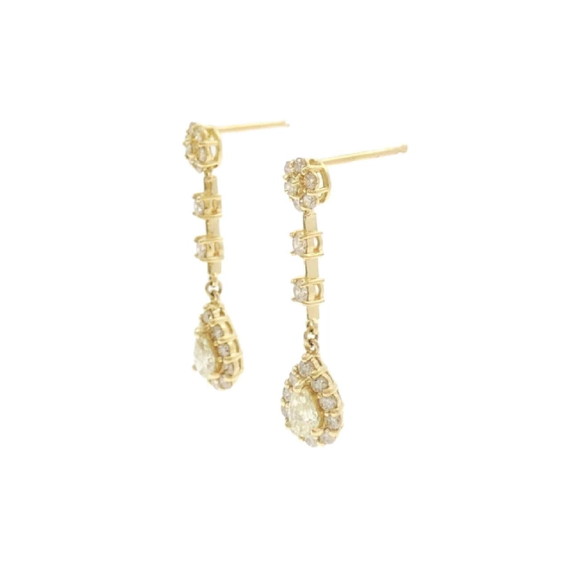 K18YG Bông tai kim cương 0.80CT - Hàng hiệu Chính hãng 870422