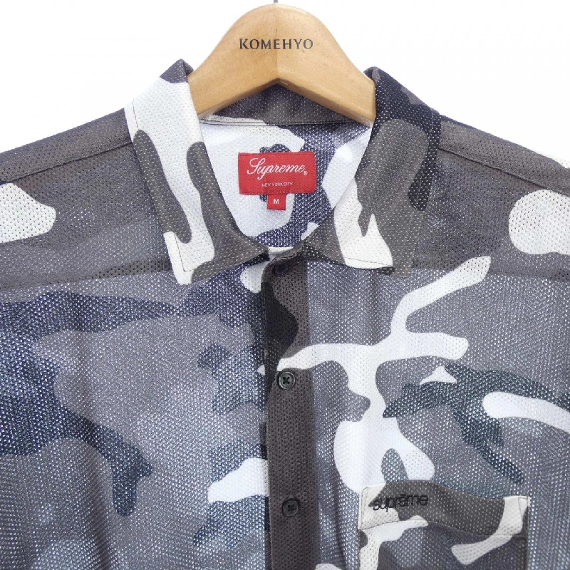 シュプリーム SUPREME Camo Mesh S/S Shirt S／Sシャツ - Hàng hiệu Authentic 891457