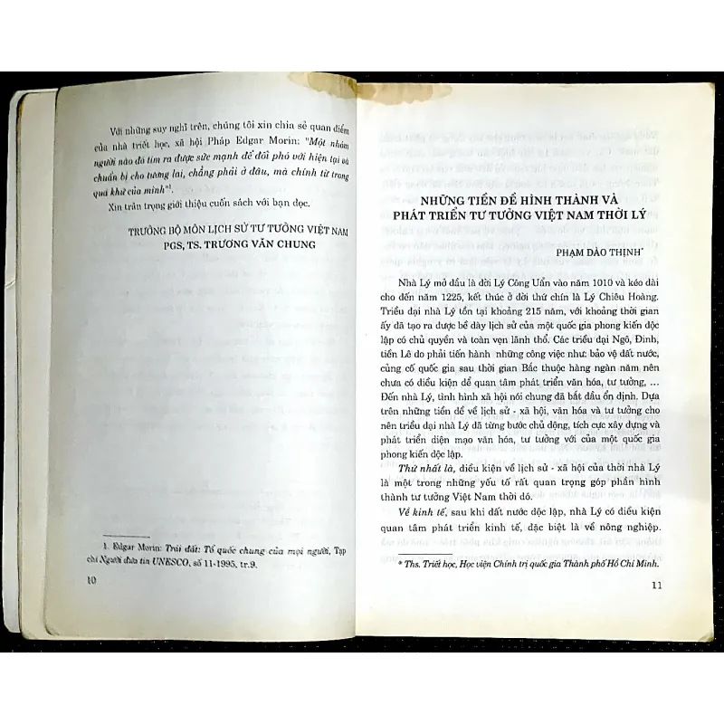 TƯ TƯỞNG VIỆT NAM THỜI LÝ - TRẦN - PGS.TS TRƯƠNG VĂN CHUNG - PGS.TS. DOÃN CHÍNH 1029822