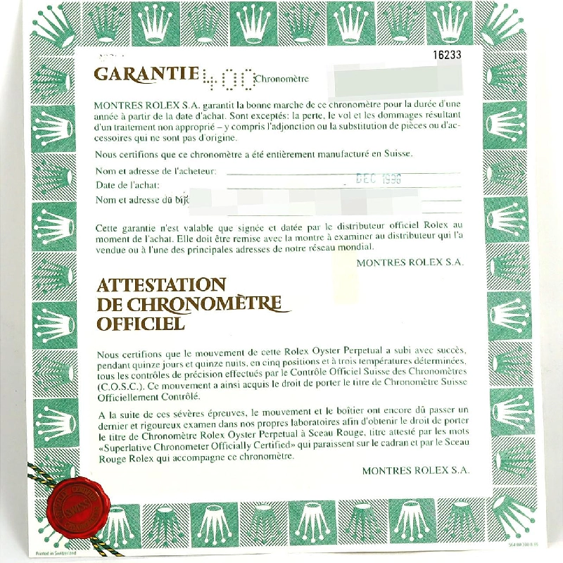 Đồng hồ Rolex Datejust 16233 SSxYG tự động W - Hàng hiệu chính hãng 882156