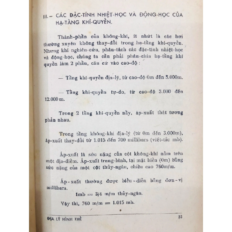 Địa lý hình thể - Ông Bà Lâm Thanh Liêm ( quyển II khí hậu nhập môn ) 126703