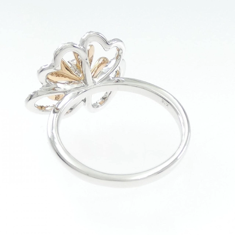 Nhẫn kim cương K18WG/K18PG hình cỏ 0.381CT 665948