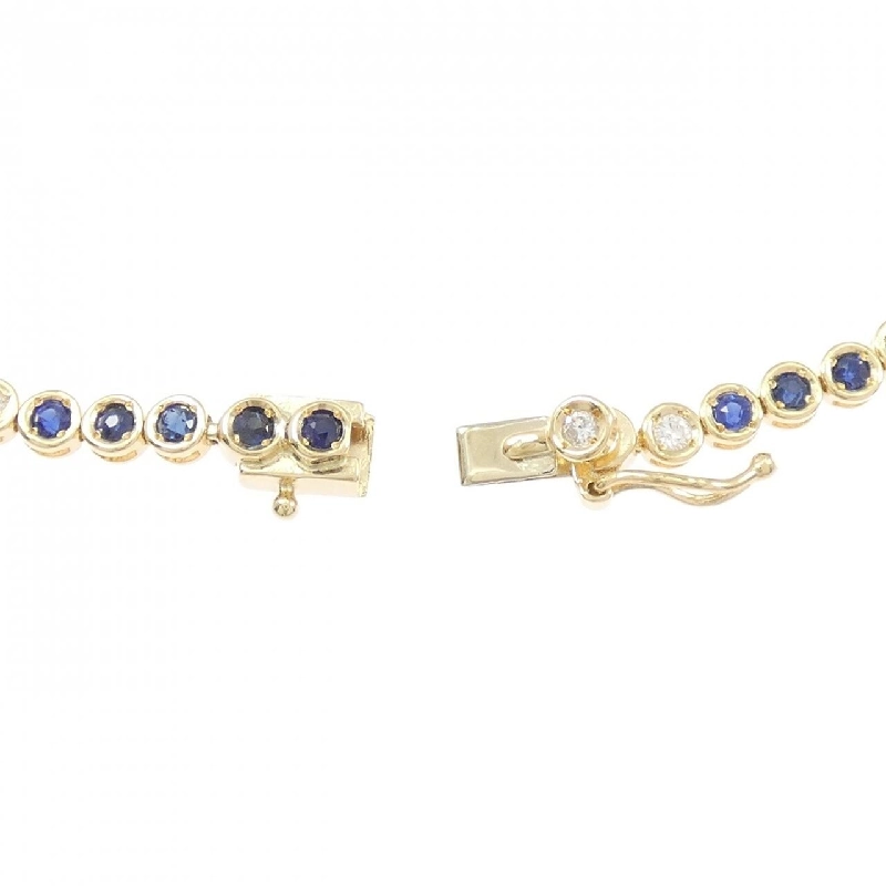 K18YG Sapphire Bracelet 1.56CT - Hàng hiệu Authentic 871716