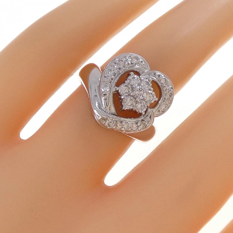 Nhẫn kim cương hoa PT900 0.50CT - Hàng hiệu Authentic 854050