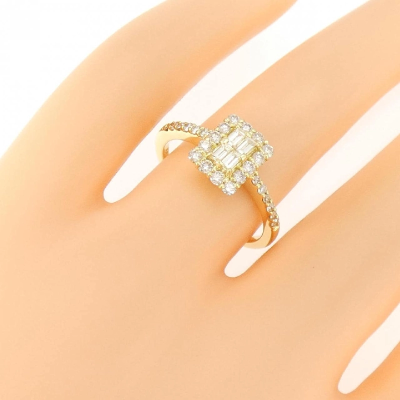 【Sản phẩm mới】Nhẫn kim cương K18YG 0.58CT 673592