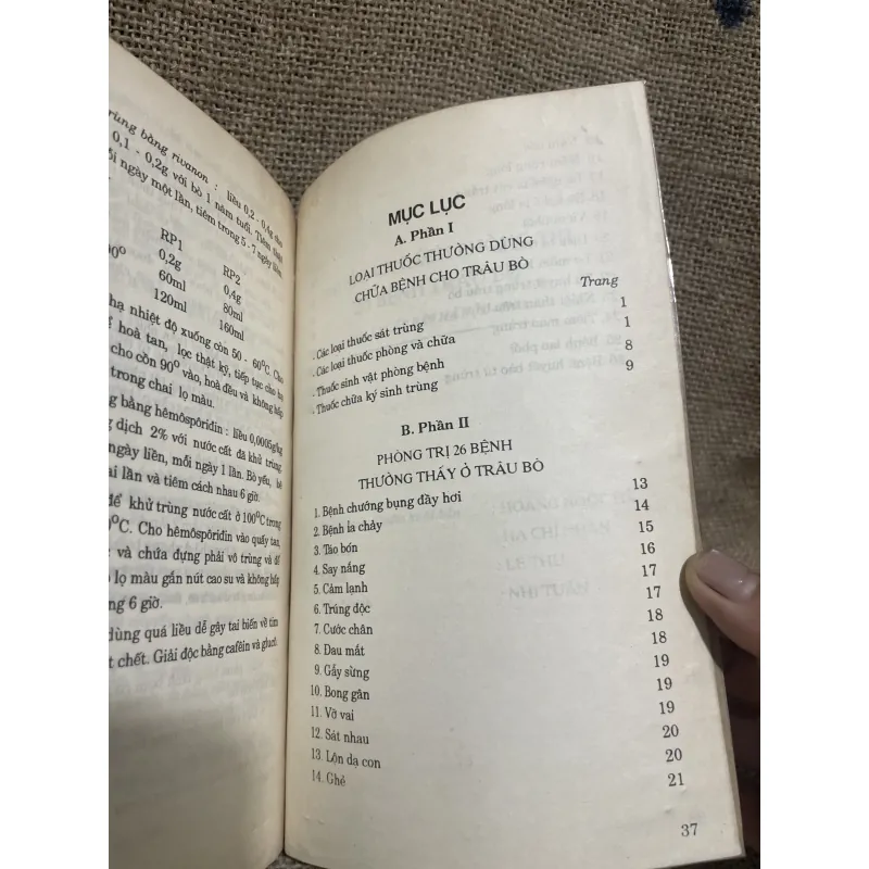 Thuốc và 26 cách phòng ngừa bệnh trâu bò - tủ sách Khuyến Nông  1012806