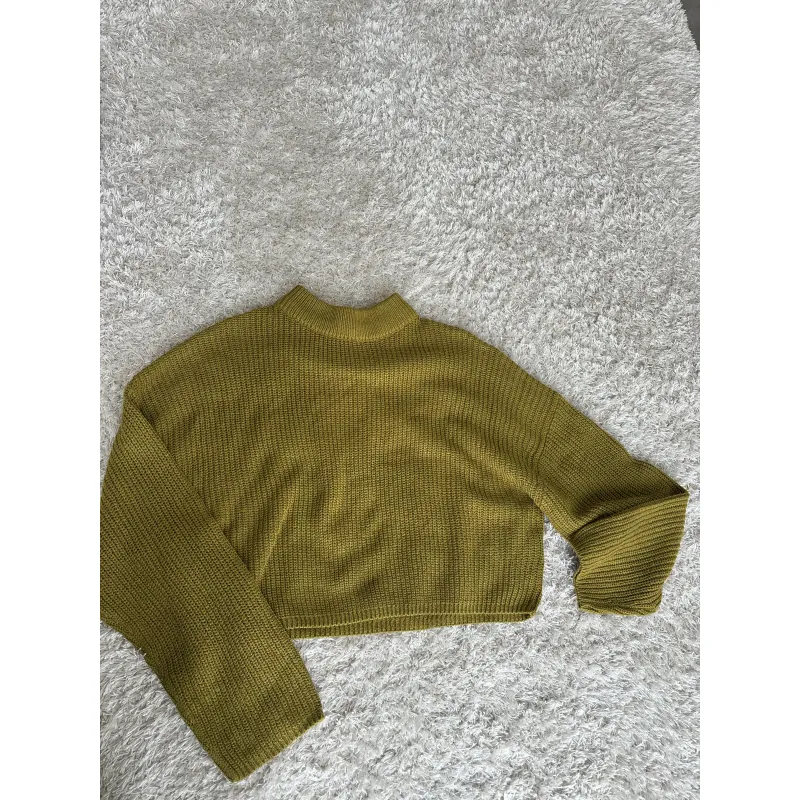 Áo Len lửng HN size M (form nhỏ) màu vàng chanh chính hãng còn mới 937260