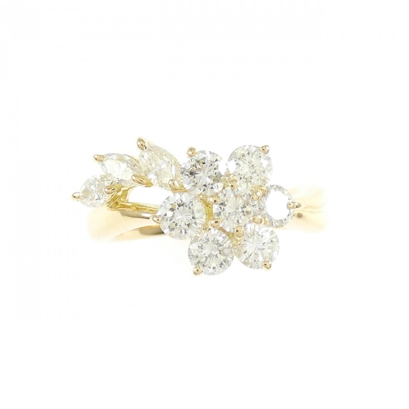 Nhẫn kim cương hoa K18YG 1.00CT 671268