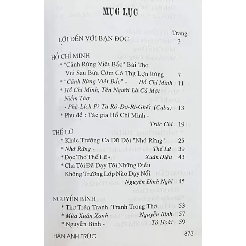 Chuyện Văn - Hàn Anh Trúc - Lai lịch nhà thơ, bài thơ. 589032