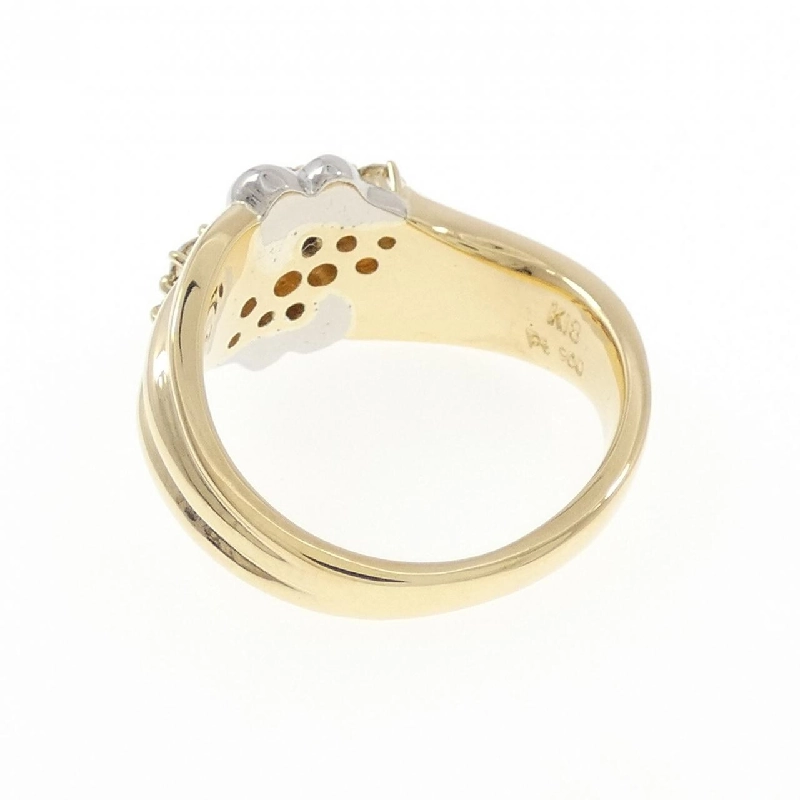 Nhẫn kim cương K18YG/PT900 0.50CT 668184