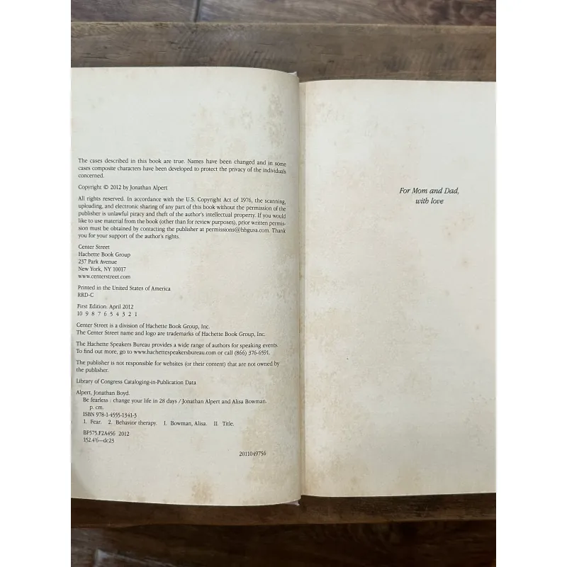 Be Fearless - Jonathan Alpert & Alisa Bowman (Bìa cứng) 734345