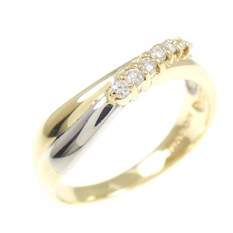 Nhẫn kim cương K18YG/PT900 0.10CT - Hàng hiệu Chính hãng 845839