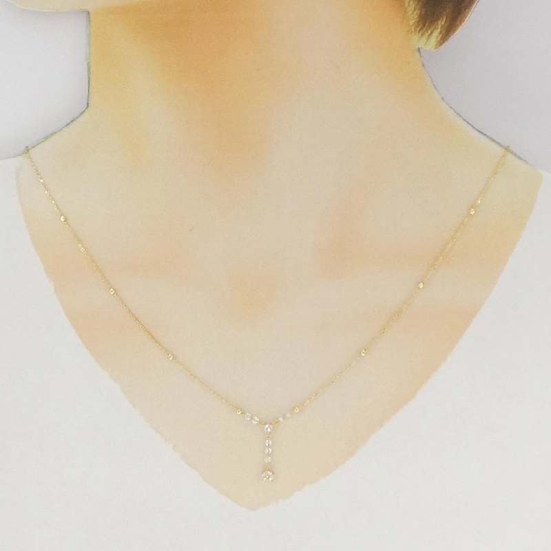 K18YG Dây chuyền kim cương 0.166CT - Hàng hiệu Chính hãng 858363