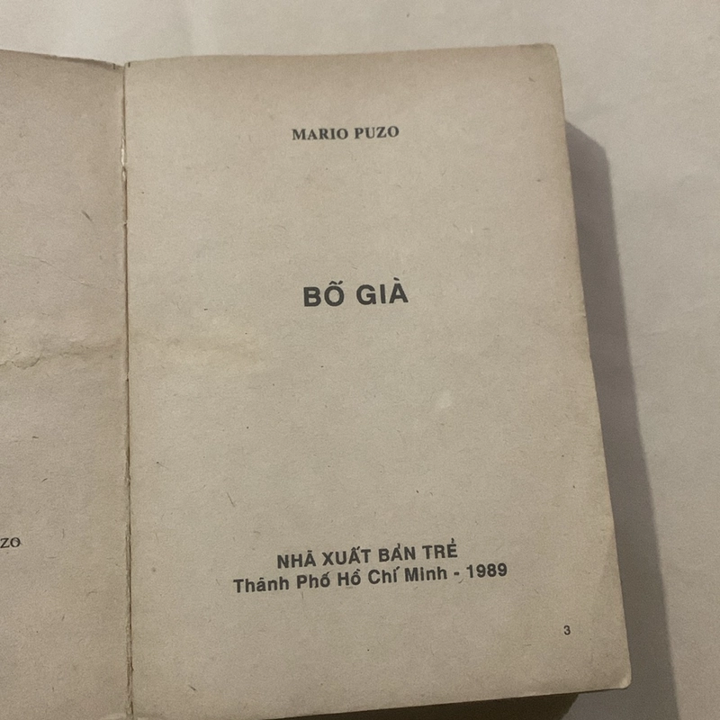 Bố Già ( The Godfather ). Tác giả: Mario Puzo. Dịch giả: Ngọc Thứ Lang. 378835