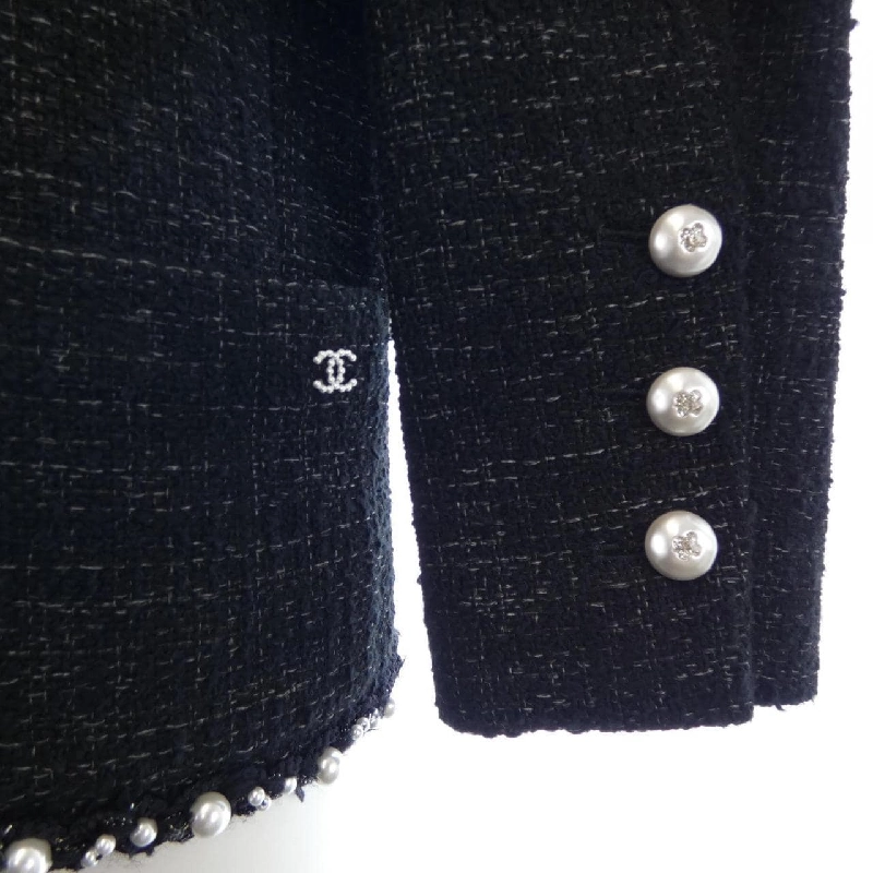 Áo khoác không cổ CHANEL LOOK1 P78982V71196 632003