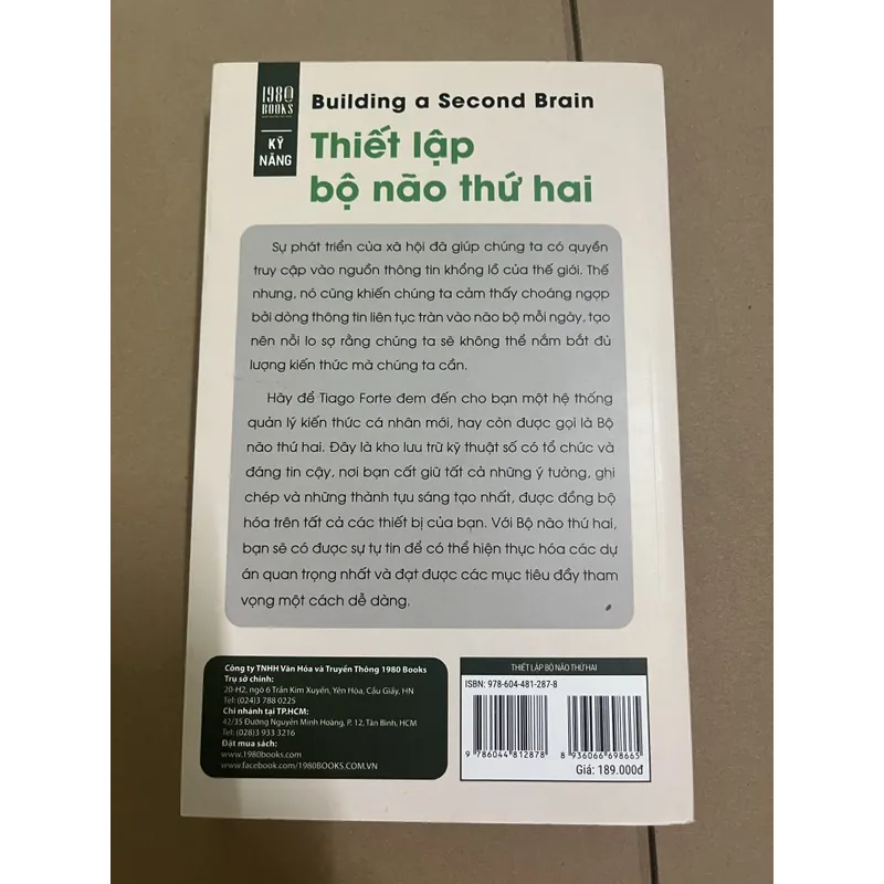 Thiết lập bộ não thứ hai - Tiago Forte 729041