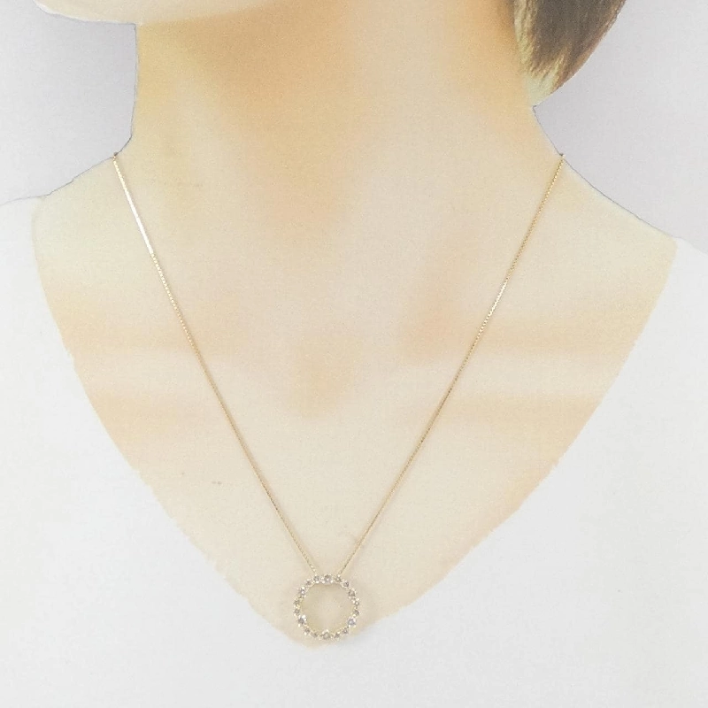 K18YG Dây chuyền kim cương 1.00CT - Hàng hiệu Chính hãng 860018