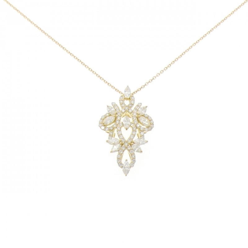 Dây chuyền kim cương K18YG 0.75CT - Hàng hiệu Authentic 858317