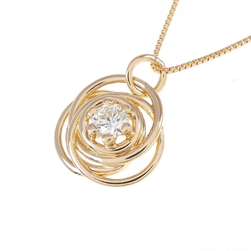 K18PG Dây chuyền kim cương 0.16CT - Hàng hiệu Chính hãng 866569