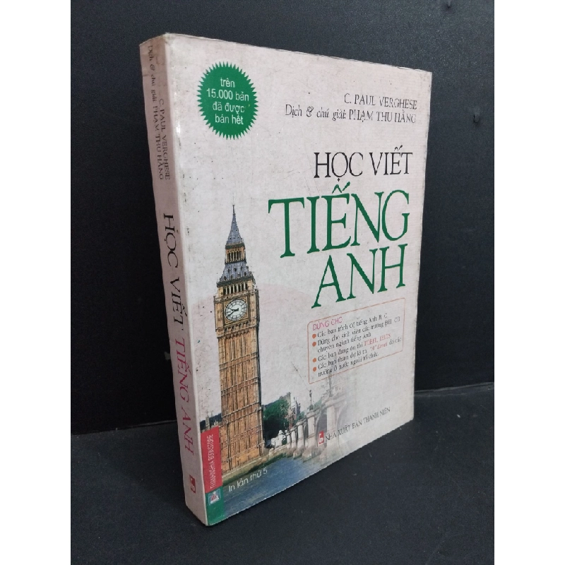Học viết tiếng Anh mới 70% ố bẩn 2007 HCM2811 C. Paul Verghese HỌC NGOẠI NGỮ 356270