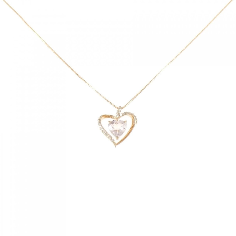 K18PG Dây chuyền hình trái tim Beryl 0.54CT - Hàng hiệu Chính hãng 860622