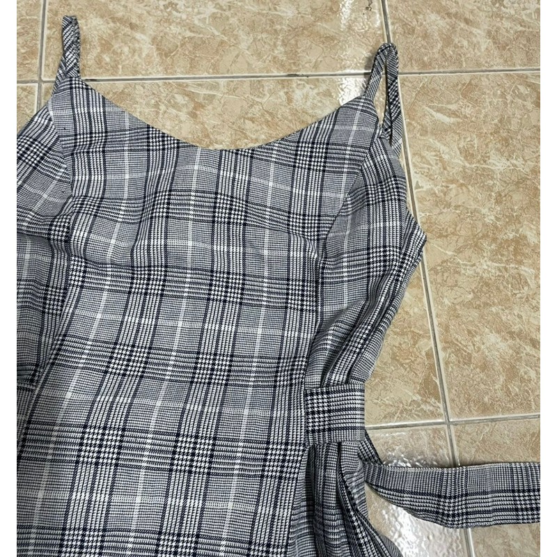 Váy đầm tiểu thư caro freesize 83958