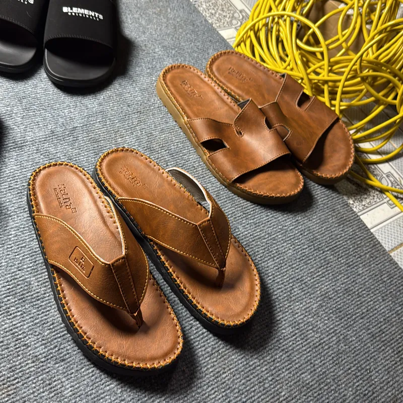 COMBO 2 ĐÔI DÉP DA BÒ THANH LÝ SIZE 41 674910