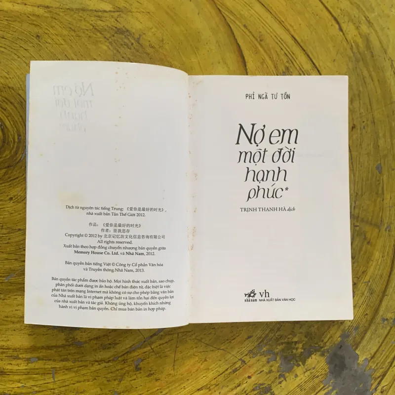 NỢ EM MỘT ĐỜI HẠNH PHÚC trọn bộ - PHÍ NGÃ TƯ TỒN 1031316