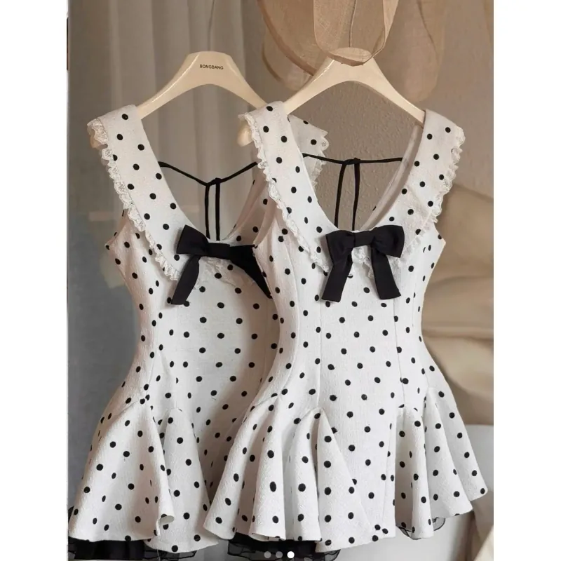 Đầm tiểu thư chấm bi 791523