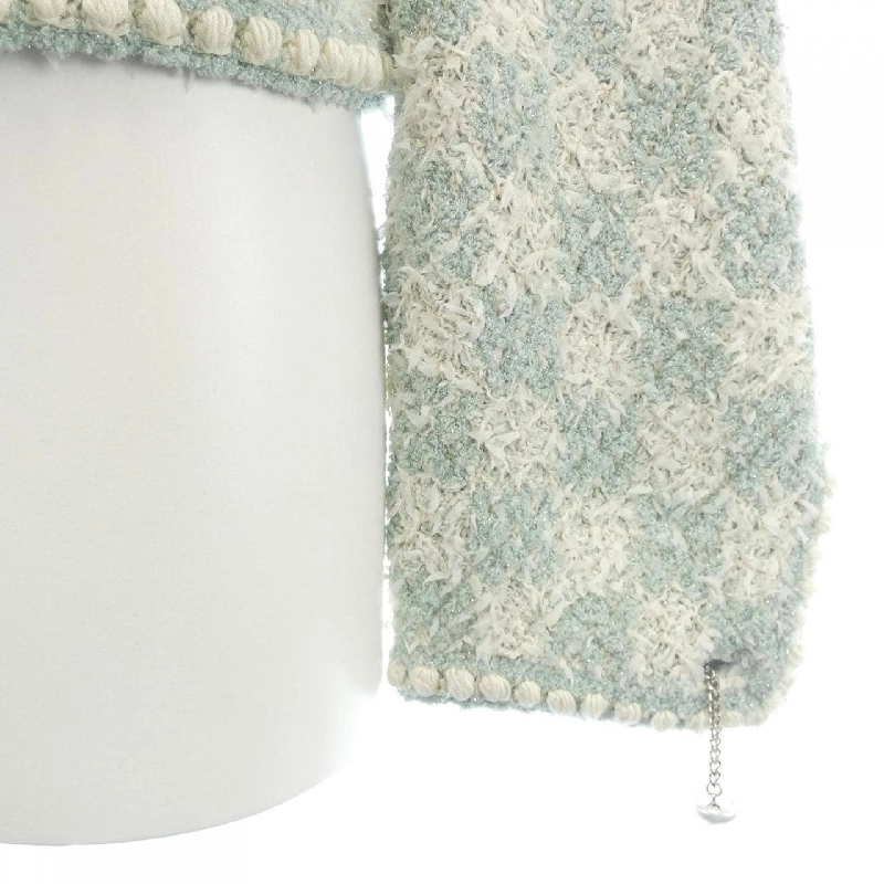 【Mã giảm giá】Áo khoác không cổ CHANEL 643366