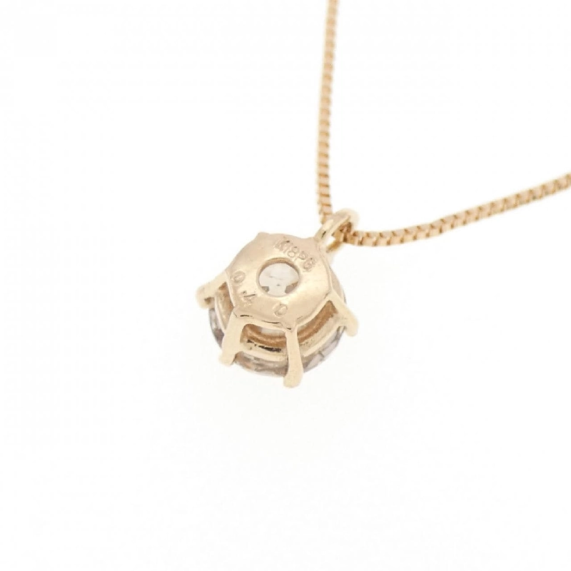 K18PG Solitaire Dây chuyền kim cương 0.40CT - Hàng hiệu Chính hãng 856539