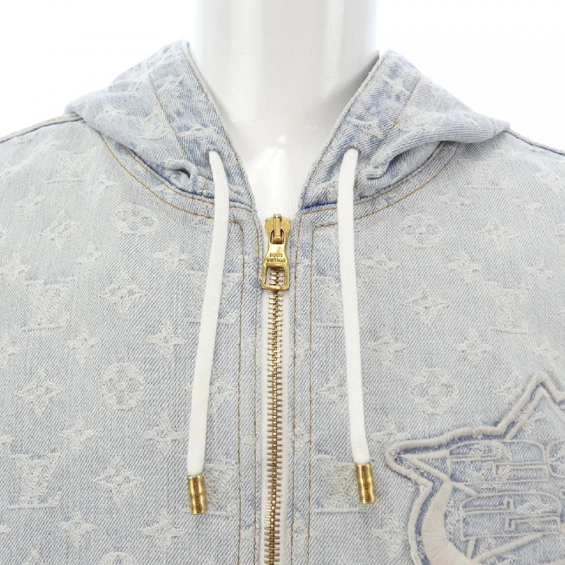 Áo khoác denim LOUIS VUITTON NBA Zip Through Hoodie HLA01WUZD - Hàng hiệu Chính hãng 891898