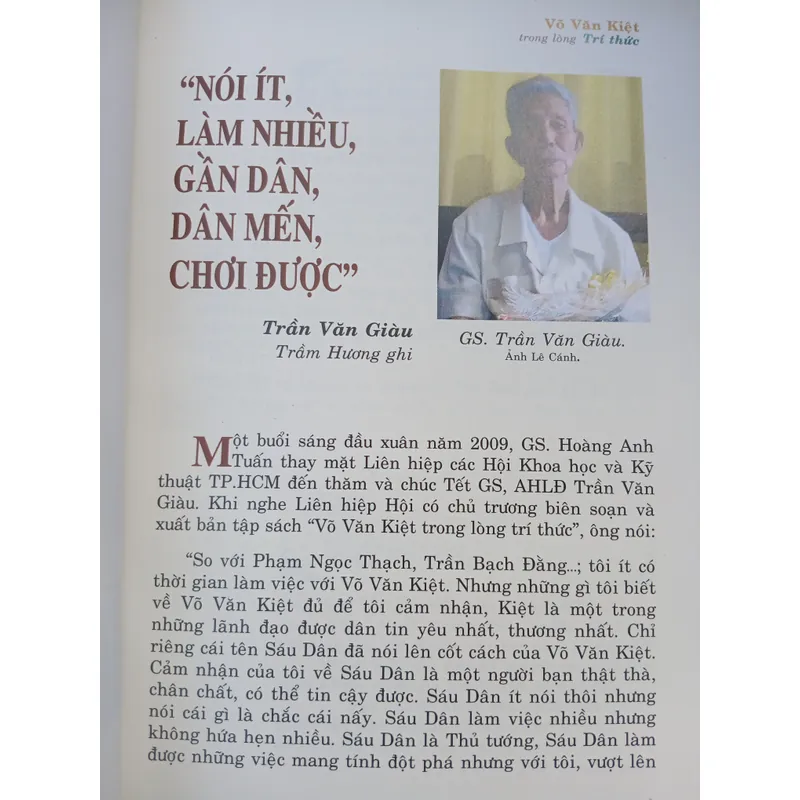 VÕ VĂN KIỆT TRONG LÒNG TRÍ THỨC  731494