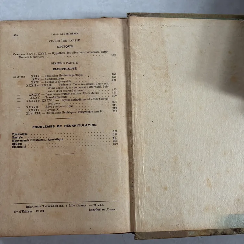 Cours de Physique (<1960s) 801002