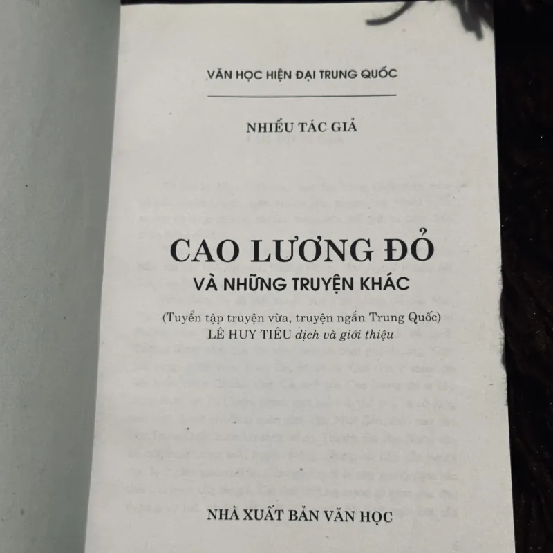 Cao lương đỏ và những truyện ngắn khác 970016