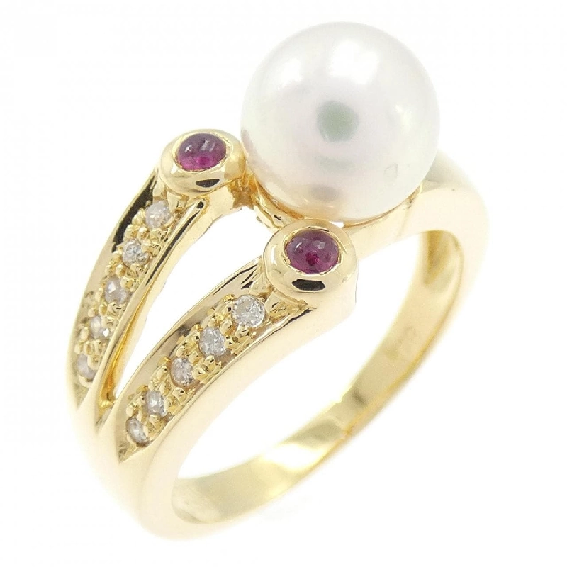 Nhẫn ngọc trai Akoya K18YG 7.3mm 669479