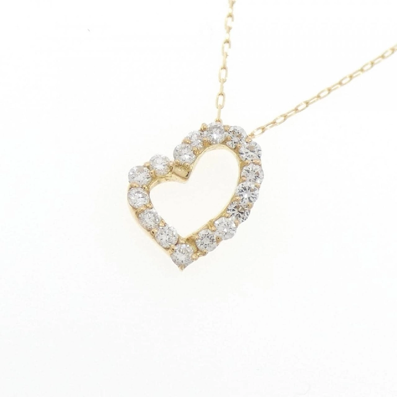 K18YG Dây chuyền kim cương hình trái tim 0.20CT - Hàng hiệu Chính hãng 860977